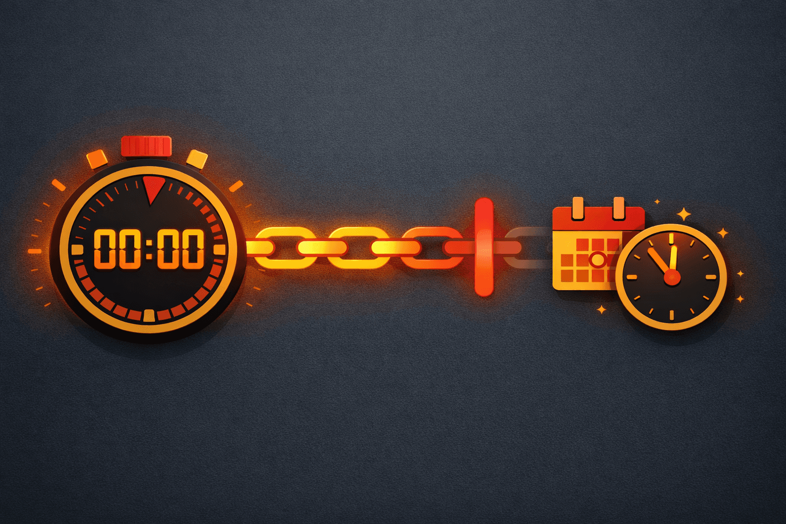 Expiring links countdown timer illustration showing technically enforced deadlines for product launches and limited-time promotional offers