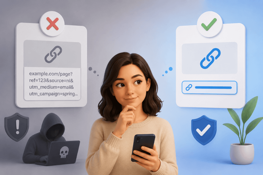 Clean short link building trust and improving click-through rates on mobile devices
